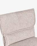 Laden Sie das Bild in den Galerie-Viewer, Höhenverstellbarer Drehbarer Bouclé-Barhocker mit Fußstütze