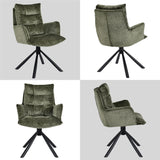 Load image into Gallery viewer, Duhome 180° drehbarer Esszimmerstuhl mit automatischer Liegefunktion