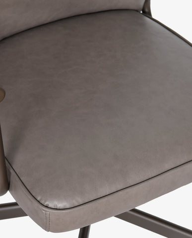 Höhenverstellbarer Bürostuhl mit 360°-Drehung aus PVC