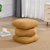 Load image into Gallery viewer, Duhome Sitzhocker aus Bouclé Stoff Ottoman 360° Drehbar Polsterhocker Modern Hocker