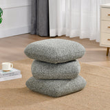 Load image into Gallery viewer, Duhome Sitzhocker aus Bouclé Stoff Ottoman 360° Drehbar Polsterhocker Modern Hocker