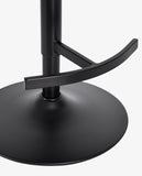 Laden Sie das Bild in den Galerie-Viewer, Höhenverstellbarer Drehbarer Bouclé-Barhocker mit Fußstütze