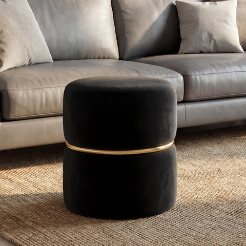 Duhome Sitzhocker Hocker Rund Polsterhocker Schminkhocker edles Design 9123