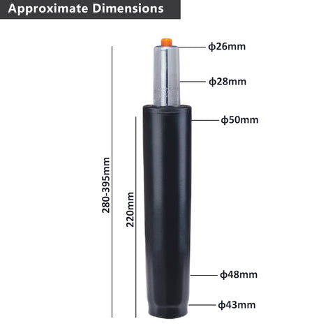 Duhome Gasdruckfeder Gasfeder Gas lift Höhenverstellung für Stühle bis 180 kg Größenauswahl