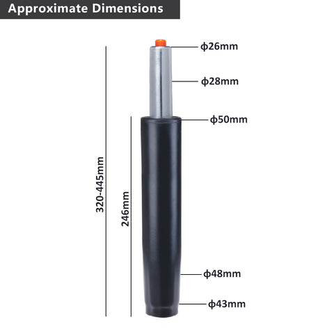 Duhome Gasdruckfeder Gasfeder Gas lift Höhenverstellung für Stühle bis 180 kg Größenauswahl