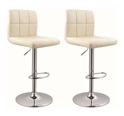 Duhome Barhocker 2x Barstuhl Kunstleder oder Stoff Tresenhocker Bar Sessel gut gepolstert höhenverstellbar mit Lehne eckig 451Y