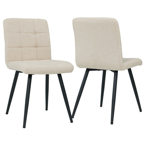 2er Set Esszimmerstuhl aus Stoff Samt Farbauswahl Stuhl Retro Design Polsterstuhl mit Rückenlehne Metallbeine Duhome 8043B