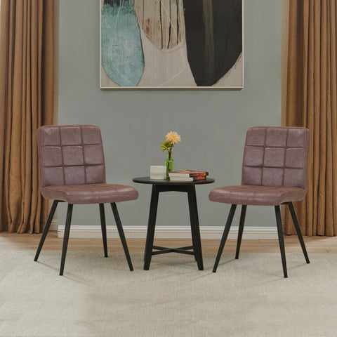 2er Set Esszimmerstuhl aus Stoff Samt Farbauswahl Stuhl Retro Design Polsterstuhl mit Rückenlehne Metallbeine Duhome 8043B