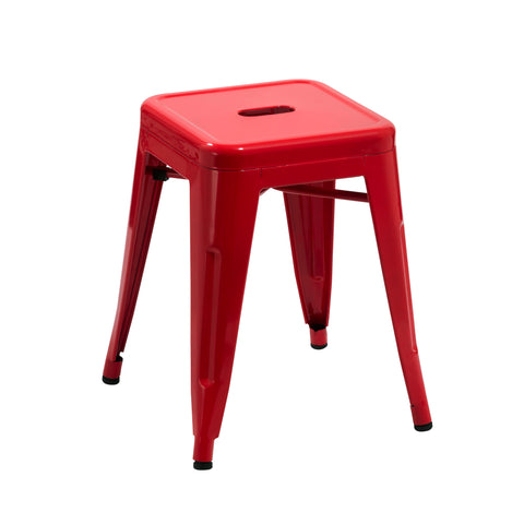 Duhome Eisen / Metall Hocker Höhe 46 cm Arbeitshocker Stapelbar und Robust Industry Design Farbauswahl 665A