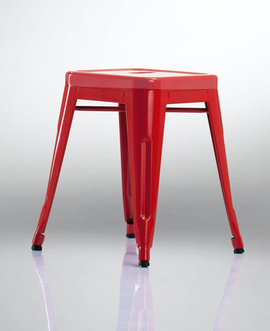 Duhome Eisen / Metall Hocker Höhe 46 cm Arbeitshocker Stapelbar und Robust Industry Design Farbauswahl 665A