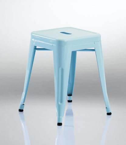 Duhome Eisen / Metall Hocker Höhe 46 cm Arbeitshocker Stapelbar und Robust Industry Design Farbauswahl 665A