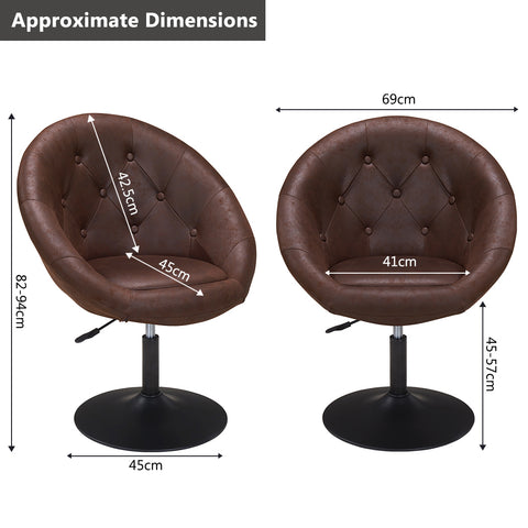 Sessel Farbenvielfalt höhenverstellbar Kunstleder Clubsessel Coctailsessel Loungesessel - TYP 509A