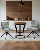 Load image into Gallery viewer, Duhome Drehbarer Chenille-Polsterstuhl mit 360°-Rotation und automatischer Rückstellung