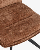 Load image into Gallery viewer, Duhome Drehbarer Chenille-Polsterstuhl mit 360°-Rotation und automatischer Rückstellung