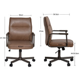 Load image into Gallery viewer, Höhenverstellbarer Bürostuhl mit 360°-Drehung aus PVC