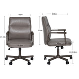 Load image into Gallery viewer, Höhenverstellbarer Bürostuhl mit 360°-Drehung aus PVC