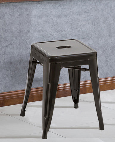 Duhome Eisen / Metall Hocker Höhe 46 cm Arbeitshocker Stapelbar und Robust Industry Design Farbauswahl 665A