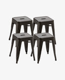 Load image into Gallery viewer, Duhome Eisen / Metall Hocker Höhe 46 cm Arbeitshocker Stapelbar und Robust Industry Design Farbauswahl 665A