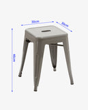 Load image into Gallery viewer, Duhome Eisen / Metall Hocker Höhe 46 cm Arbeitshocker Stapelbar und Robust Industry Design Farbauswahl 665A