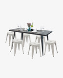 Load image into Gallery viewer, Duhome Eisen / Metall Hocker Höhe 46 cm Arbeitshocker Stapelbar und Robust Industry Design Farbauswahl 665A