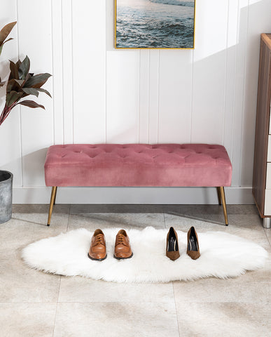 Duhome Sitzbank Polsterbank Schminkhocker Schminkbank edles Design 9130C