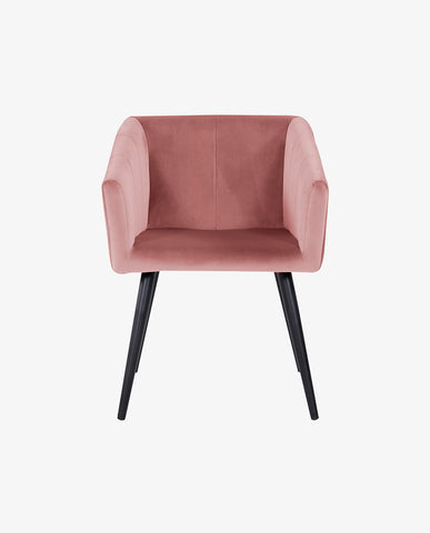 Esszimmerstuhl aus Stoff (Samt) Farbauswahl Retro Design Stuhl mit Rückenlehne Sessel Metallbeine Duhome 8065