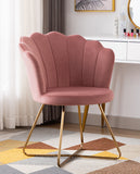 Load image into Gallery viewer, Duhome Sessel aus Stoff Samt Polstersessel Retro Design Polsterstuhl Metallgestell gold 8057C