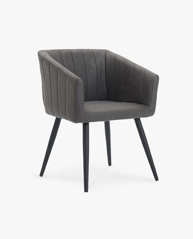 Esszimmerstuhl aus Stoff (Samt) Farbauswahl Retro Design Stuhl mit Rückenlehne Sessel Metallbeine Duhome 8065