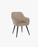 Load image into Gallery viewer, Esszimmerstuhl aus Stoff (Samt) Farbauswahl Retro Design Armlehnstuhl Stuhl mit Rückenlehne Sessel Metallbeine Duhome 8058