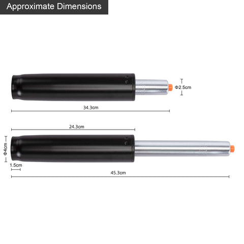 Duhome Gasdruckfeder Gasfeder Gas lift Höhenverstellung für Stühle bis 180 kg Größenauswahl