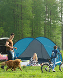 Load image into Gallery viewer, Strandmuschel Pop up Strandzelt Hellblau Polyester blitzschneller Aufbau Wetter- und Sichtschutz Farbauswahl Duhome BT-004