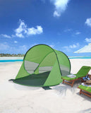 Load image into Gallery viewer, Strandmuschel Pop Up Strandzelt Blau Polyester blitzschneller Aufbau Wetter- und Sichtschutz Duhome BT-006