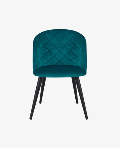 2er Set Esszimmerstuhl aus Stoff Samt Stuhl Retro Design Polsterstuhl mit Rückenlehne Metallbeine Farbauswahl Duhome 8052B