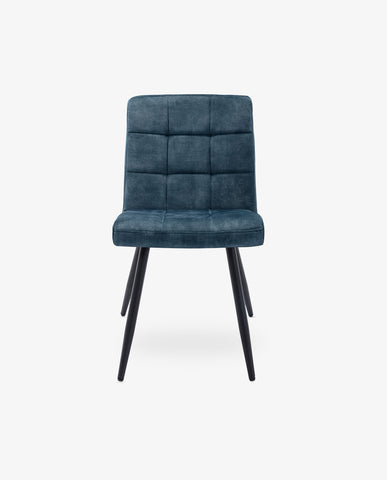 Duhome Esszimmerstuhl aus Samtstoff im Vintage Design Polsterstuhl Metallbeine 8043B-Vintage