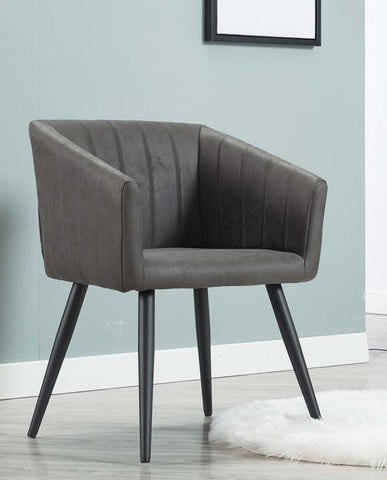 Esszimmerstuhl aus Stoff (Samt) Farbauswahl Retro Design Stuhl mit Rückenlehne Sessel Metallbeine Duhome 8065