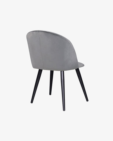 2er Set Esszimmerstuhl aus Stoff Samt Stuhl Retro Design Polsterstuhl mit Rückenlehne Metallbeine Farbauswahl Duhome 8052B