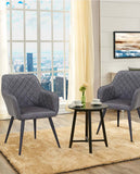 Load image into Gallery viewer, Esszimmerstuhl aus Stoff (Samt) Farbauswahl Retro Design Armlehnstuhl Stuhl mit Rückenlehne Sessel Metallbeine Duhome 8058