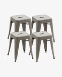 Load image into Gallery viewer, Duhome Eisen / Metall Hocker Höhe 46 cm Arbeitshocker Stapelbar und Robust Industry Design Farbauswahl 665A