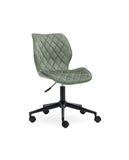 Load image into Gallery viewer, Drehstuhl aus edlem Samtstoff Grau Rollhocker Bürostuhl Stoff Höhenverstellung Schreibtischstuhl drehbar Farbauswahl Duhome 5180W