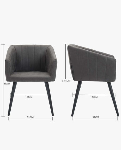 Esszimmerstuhl aus Stoff (Samt) Farbauswahl Retro Design Stuhl mit Rückenlehne Sessel Metallbeine Duhome 8065