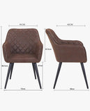 Load image into Gallery viewer, Esszimmerstuhl aus Stoff (Samt) Farbauswahl Retro Design Armlehnstuhl Stuhl mit Rückenlehne Sessel Metallbeine Duhome 8058