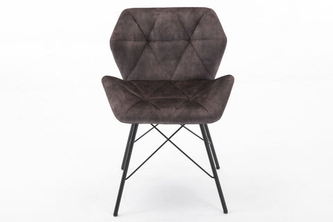 Duhome 2er Set Esszimmerstuhl Küchenstuhl Metallbeine Konferenzstuhl Besucherstuhl Retro 622J Vintage