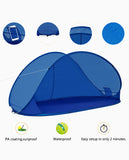 Load image into Gallery viewer, Strandmuschel Pop up Strandzelt Hellblau Polyester blitzschneller Aufbau Wetter- und Sichtschutz Farbauswahl Duhome BT-004