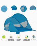 Load image into Gallery viewer, Strandmuschel Pop Up Strandzelt Blau Polyester blitzschneller Aufbau Wetter- und Sichtschutz Duhome BT-006