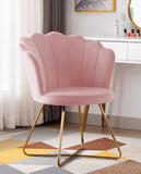 Load image into Gallery viewer, Duhome Sessel aus Stoff Samt Polstersessel Retro Design Polsterstuhl Metallgestell gold 8057C