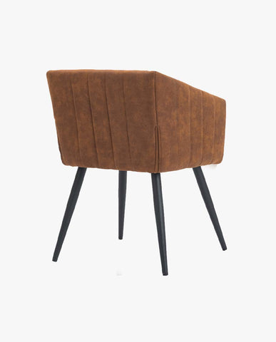 Esszimmerstuhl aus Stoff (Samt) Farbauswahl Retro Design Stuhl mit Rückenlehne Sessel Metallbeine Duhome 8065