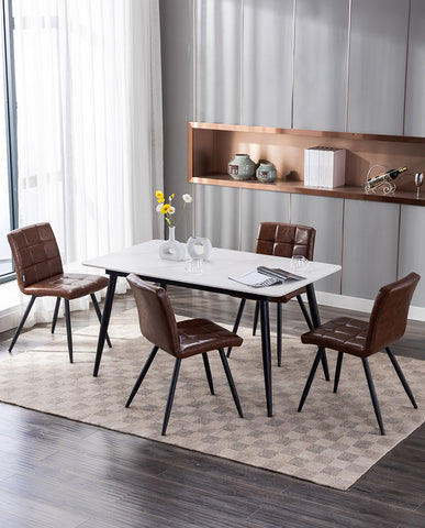 2er Set Esszimmerstuhl aus Stoff Samt Farbauswahl Stuhl Retro Design Polsterstuhl mit Rückenlehne Metallbeine Duhome 8043B