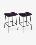 Load image into Gallery viewer, Duhome 2x Barhocker Barstuhl Gestell aus Metall Tresenhocker gepolstert Sitzhöhe 71 cm 5298D1