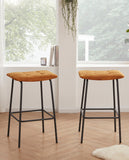 Load image into Gallery viewer, Duhome 2x Barhocker Barstuhl Gestell aus Metall Tresenhocker gepolstert Sitzhöhe 71 cm 5298D1