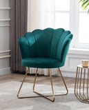 Load image into Gallery viewer, Duhome Sessel aus Stoff Samt Polstersessel Retro Design Polsterstuhl Metallgestell gold 8057C